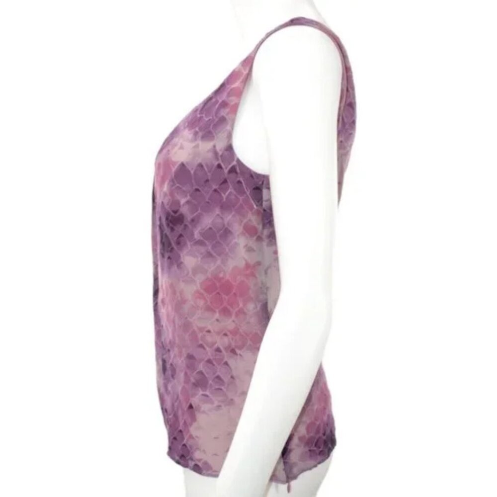 Lafayette Purple Pink Snakeskin Python Print Pure… - image 5